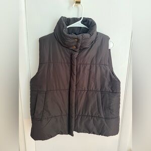 Blu Pepper Black Puffer Vest